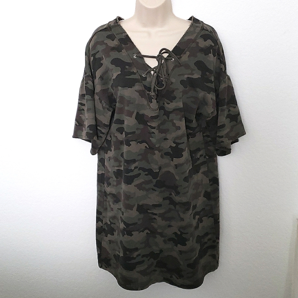 Sanctuary camouflage top